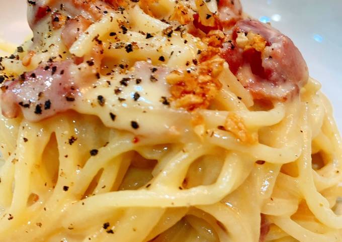 Simple Way to Make Super Quick Homemade My Favorite Pasta Carbonara