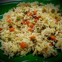 A picture of Veg Pulav (Simple Version).