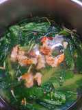 Cải xanh nấu tôm