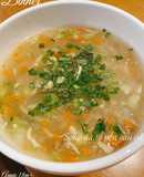 Soup gà tổ yến rau củ - bé ăn dặm