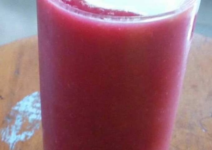 Easiest Way to Make Favorite Watermelon and Strawberry Smoothie