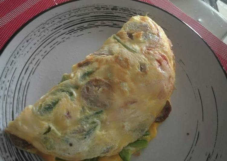 Recipe of Any-night-of-the-week Sausage Omelette