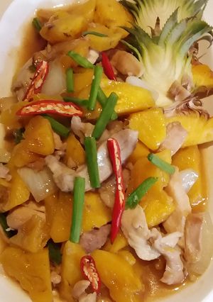 รูปของ ไก่ผัดสับปะรด