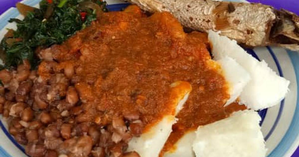 Yam and beans with vegetables stew and fish Recipe by Ogechi Ochi Cookpad