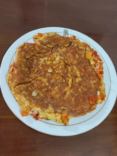 Foto resep Telur Dadar Tomat Bawang Bombay