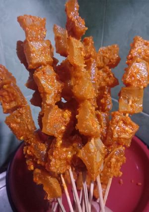 Foto resep Sate Cecek Bumbu Rujak step by step (resep jualan)