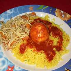 รูปของ Nasi Kuning Masak Habang Banjar (ala magicom/ rice cooker)