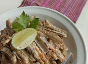 Foto resep Kerang Bambu Masak Garlic Butter Cream Sauce