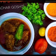 A picture of Achar Gosht!.