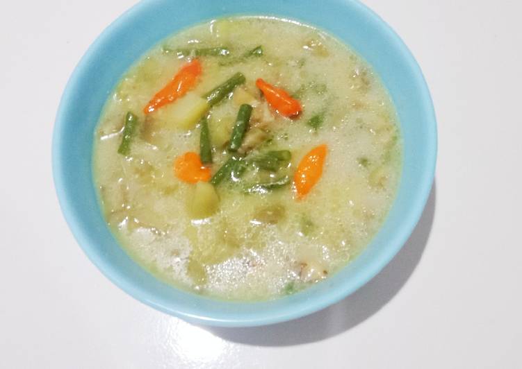 Sayur lodeh terong kacang panjang