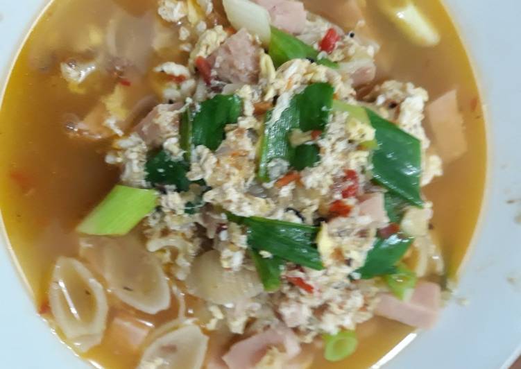 Resep Seblak makaroni kornet Anti Gagal