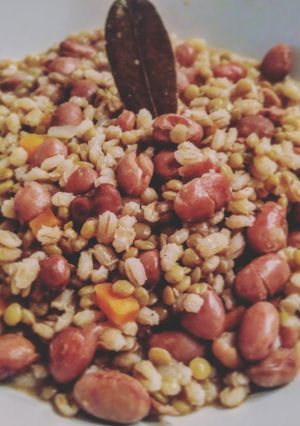 A picture of Barley, Lentil, and Bean Soup.