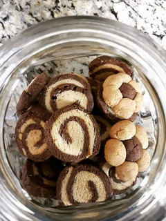 A picture of Pinwheel cookies.
