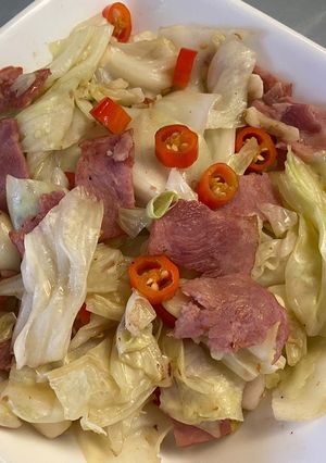 減脂食譜 - 低脂培根高麗菜 的食譜成品照片
