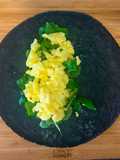 Scrambled Eggs and Rocket Wrap