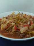 Repollo en cintas con tuco
