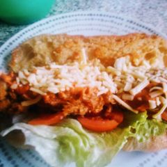Salt n Pepper Chicken Sandwich with Chipotle Sauce A picture of Salt n Pepper Chicken Sandwich with Chipotle Sauce.