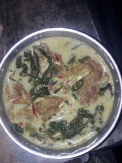 Foto resep Gulai daun singkong telur dadar