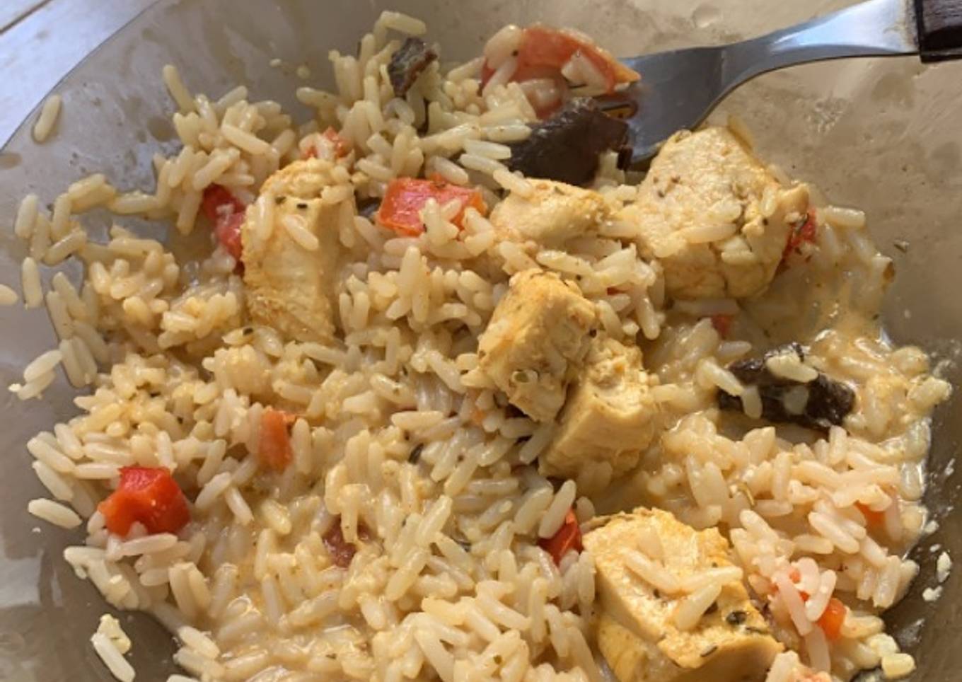 Arroz con pollo al Curry
