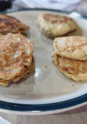 Una foto de Panqueques de avena y banana