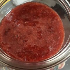 A picture of Strawberries and chia seed jam.