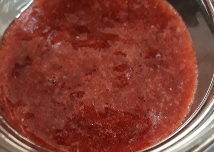 Strawberries and chia seed jam