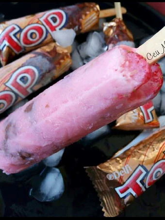 Langkah Mudah untuk Membuat Resep Es Stick Top Strawberry yang Sempurna Anti Ribet, Lezat