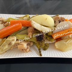 A picture of Perfect Oven Baked Veggies.