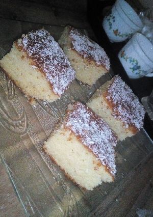 صورة لوصفة كيكة سهلة وبنينة 😋
