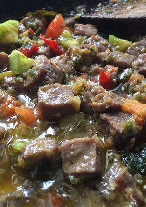 Foto resep Tumis daging sambel bawang