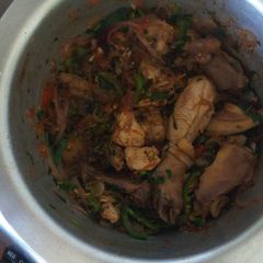 Wetfry chicken stew A picture of Wetfry chicken stew.