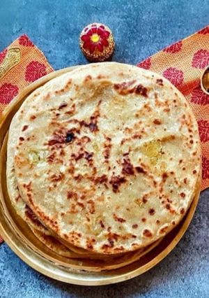 A picture of Sweet Potato Puran Poli.