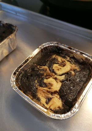 A picture of Peanut Butter Banana Brownies.