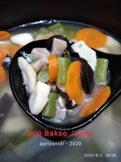 Foto resep Sop Bakso Jamur