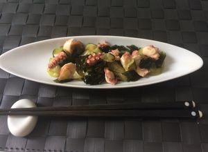 Foto di Marinato di Polpo, Wakame e cetriolo alla giapponese