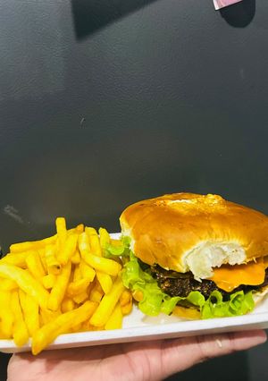 Una foto de Hamburguesa Casera
