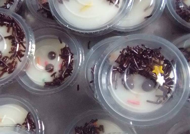 Resep Jeli kribo..imut🤩🤩 | cara pembuatan Jeli kribo..imut🤩🤩 Yang Sedap