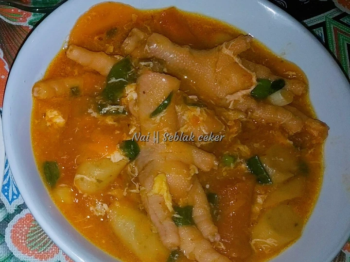 Langkah Mudah untuk Membikin Resep Seblak ceker (kuah) yang Enak Banget Anti Ribet, Menggugah Selera