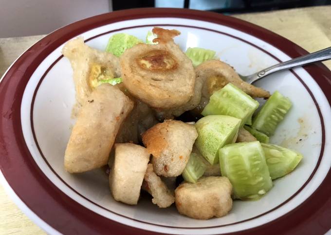 Resep bikin Pempek tanpa Ikan/Ayam  lezat