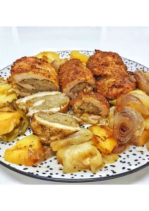 صورة لوصفة صدور فراخ محشية