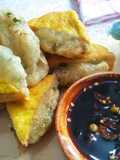 Fried Tofu Stuffed with Aci (Tapioca Starch)