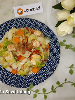 Foto resep Ca Sawi Udang