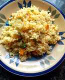 Left over white rice