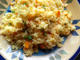 Left over white rice