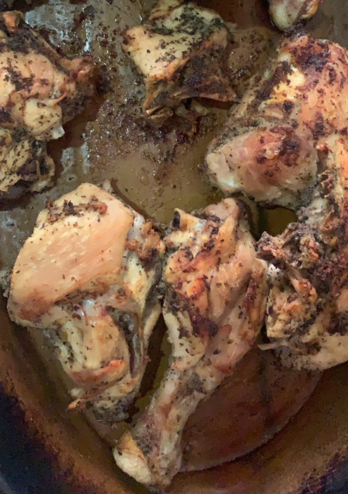 Una foto de Pollo al horno