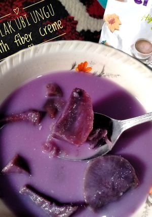 Foto resep 141)Kolak ubi ungu with fiber creme