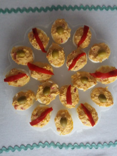 Una foto de Huevos rellenos