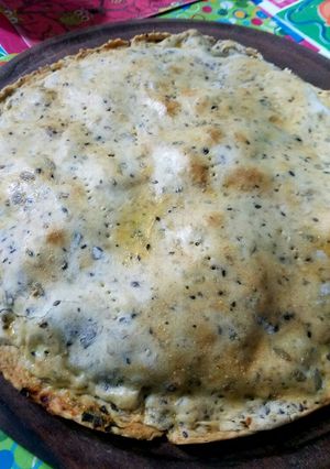Una foto de Masa de tarta casera con mix de semillas saludable
