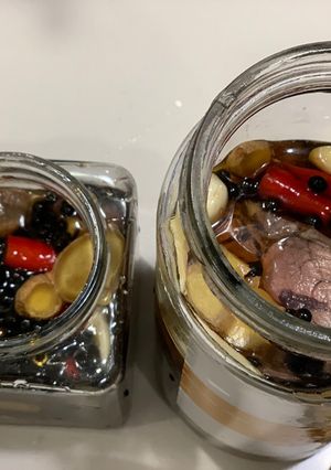 Hình của món Bắp bò ngâm mắm.