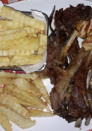 صورة لوصفة لحم مشوي مع بطاطا 🍖🥔😘